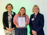 A photo of FoodCycle accepting their award at the BNF Annual Conference